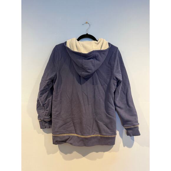 L.L.Bean Sherpa-Lined Zip Hoodie – Blue – Kids’ Size L (14–16) - Picture 2 of 3